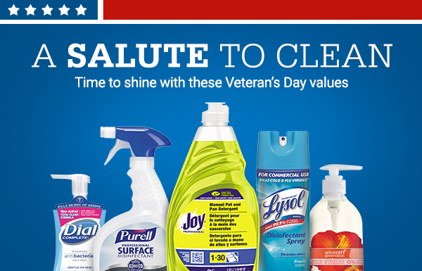 A salute to clean—Time to shine with these Veteran’s Day values 