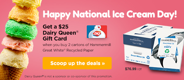 Happy National Ice Cream Day – Celebrate with a Dairy Queen® gift card, plus more cool deals!     