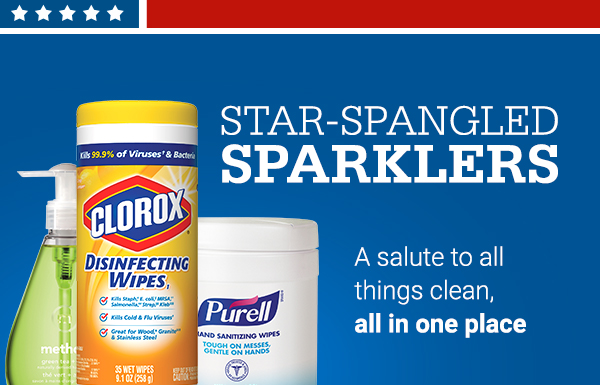 Star-Spangled Sparklers – A salute to all things clean, all in one place 